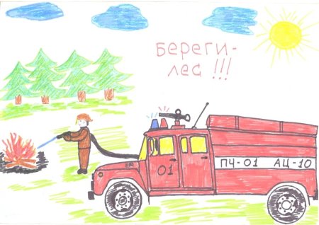 Рисунок пожарная безопасность