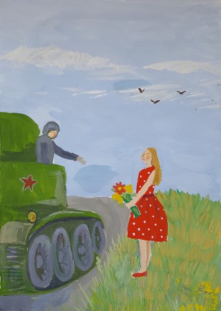 Я рисую день Победы на конкурс рисунок