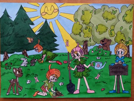 Эколята защитники природы рисунки