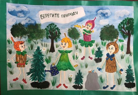 Эколята защитники природы детские рисунки