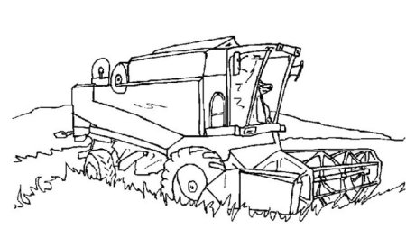 Трактор CLAAS раскраска