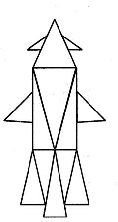 Ракета из геометрических фигур