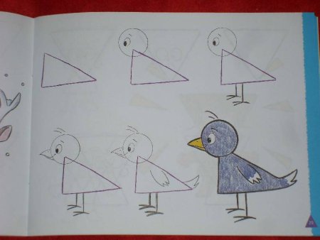 Рисунки из треугольников для детей