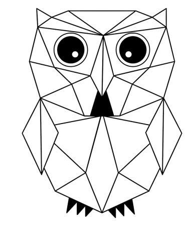 Животные из геометрических фигур