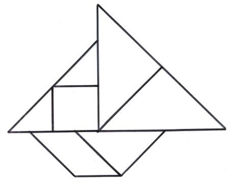 Танграм кораблик схема