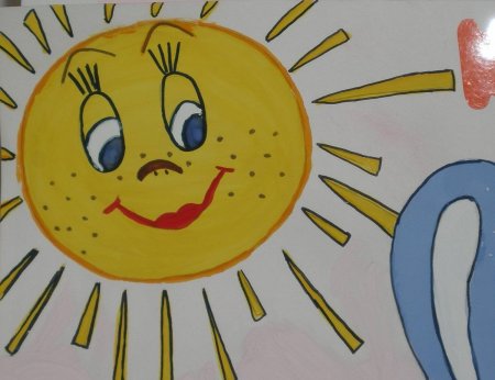 Рисуем солнышко