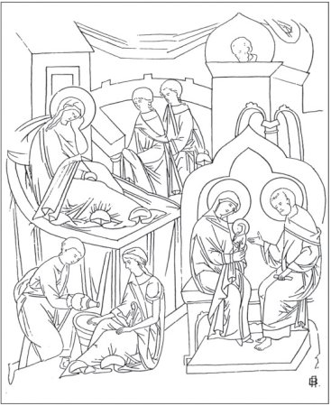 Рисунок на тему Рождество Христово