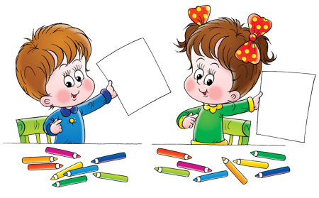 Дети рисуют в детском саду