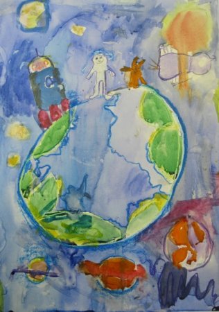 Рисование на тему Планета земля
