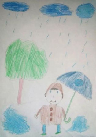 Рисунок к стихотворению Фета весенний дождь