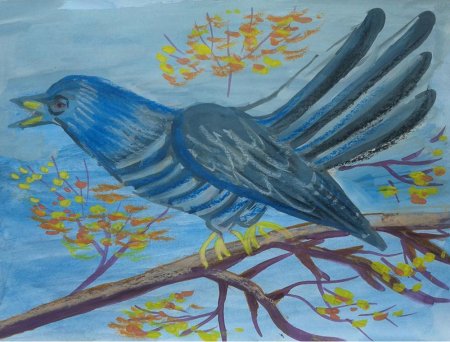 Рисование зимующие птицы