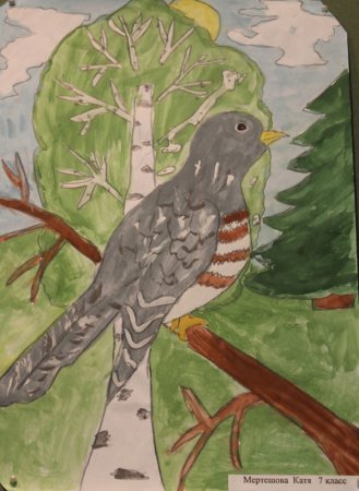 Рисование птицы в ДОУ