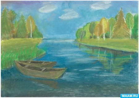 Рисунок на тему река