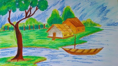 Летний пейзаж 1 класс