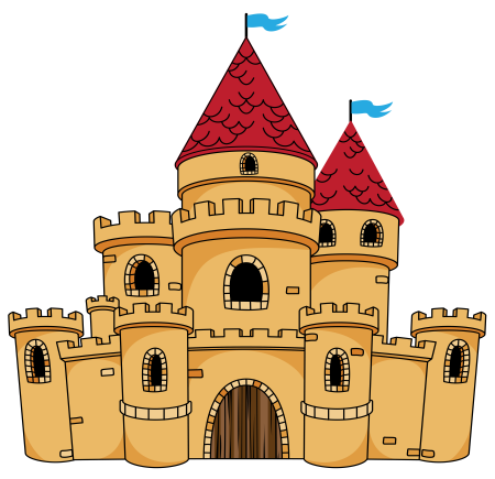 Раскраска замок