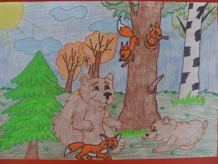 Рисунок на тему леса