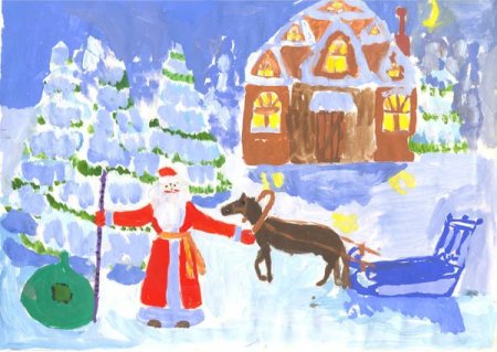 Рисунок по теме Новогодняя сказка