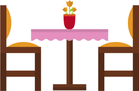 Нарисовать обеденный стол