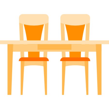 Мультяшная стол со стульями