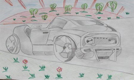 Машина будущего рисунок