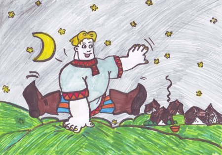 Богатырь рисунок