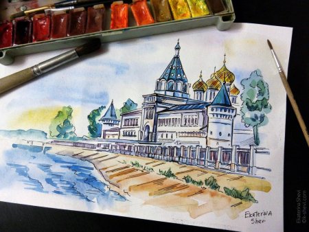 Достопримечательности Костромы рисунки