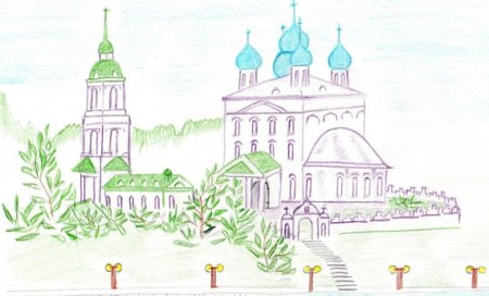 Костромская Церковь рисунки