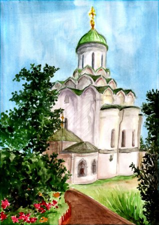 Ипатьевский монастырь Кострома рисунок для детей