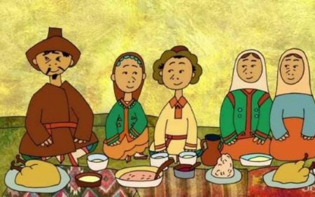 Иллюстрации к татарским народным сказкам камыр батыр