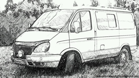 Раскраска Газель Некст