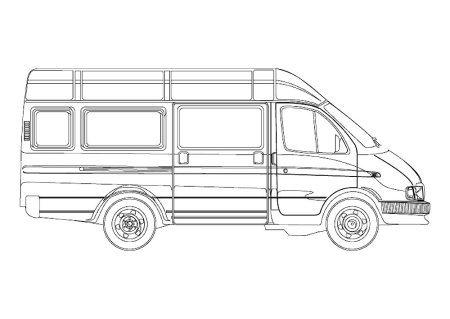 Разукрашки Спринтер Мерседес