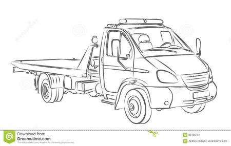 Эвакуатор раскраска