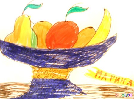 Фрукты для рисования детям