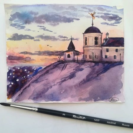 Тобольский Кремль рисунок