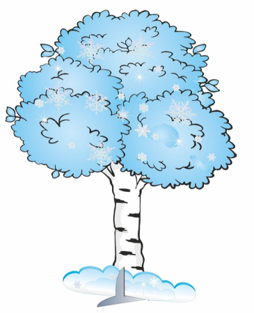 Деревья в инее рисование в подготовительной группе