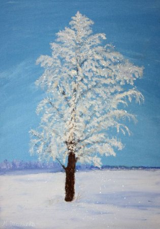 Зимние рисунки карандашом для срисовки