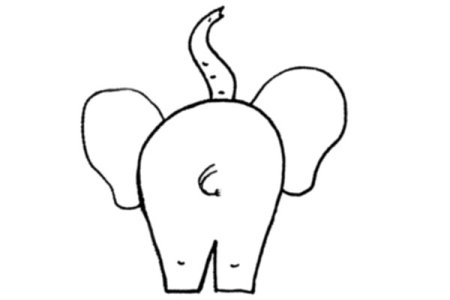 Слон вид сзади