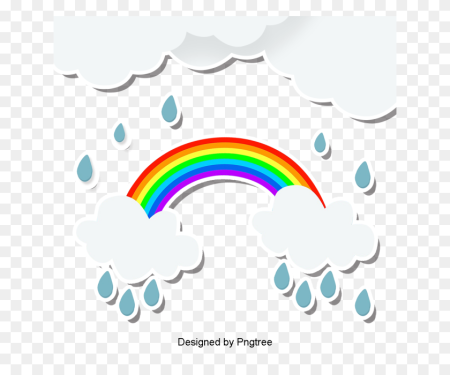 Рисование Радуга и дождик