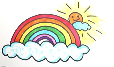 Радуга рисунок для детей