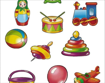 Карточки игрушки для детского сада