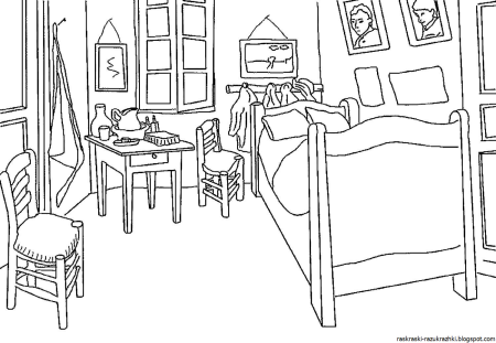 Раскраска комната