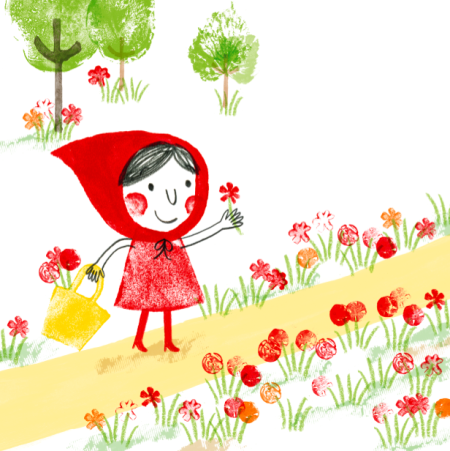 Детские рисунки красная шапочка