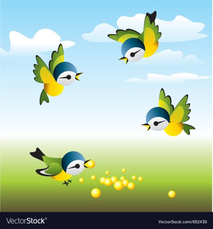 Летящие птички для оформления