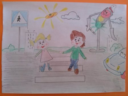 Рисунки по правилам дорожного движения для дошкольников