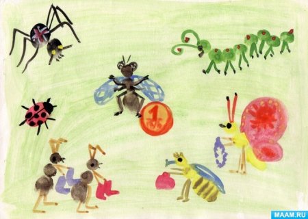 Рисование Муха Цокотуха старшая группа