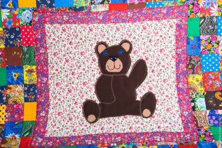 Детское одеяло пэчворк