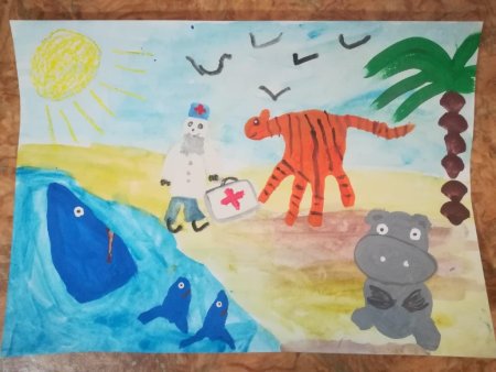 Рисунок к произведению Чуковского краденое солнце