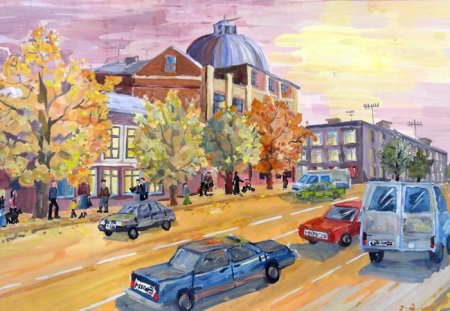 Городской пейзаж детский