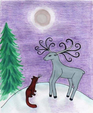 Павел Бажов Петрович рисунок серебряные копытца