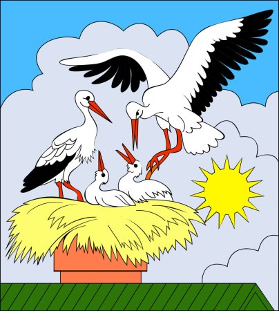 Журавль рисунок на прозрачном фоне